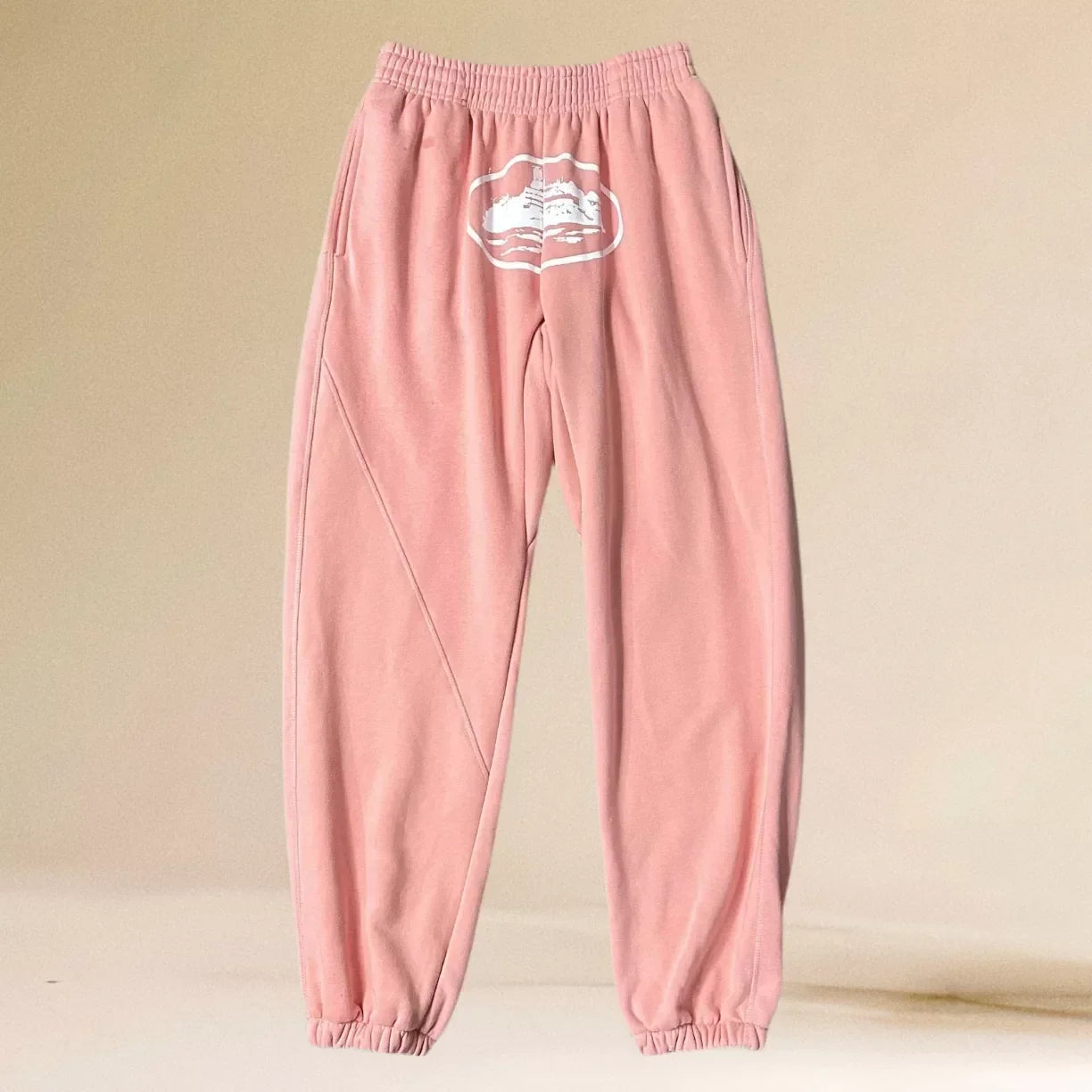 Corteiz Alcatraz Island Heavyweight Sweatpants pink